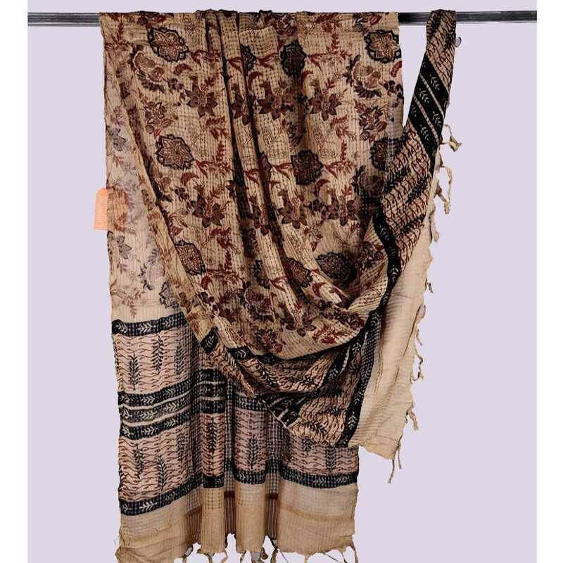 Cotton Voile Block Print Dupatta #10 Cotton Voile Block Print Dupatta #10