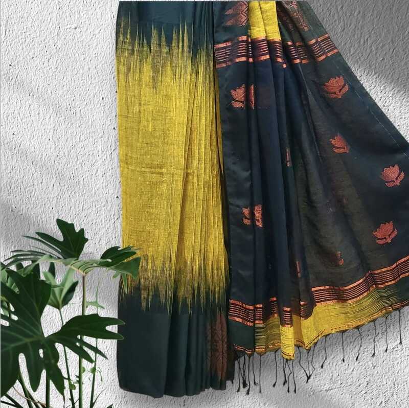 Linen Jamdani Saree #6 Linen Jamdani Saree #6