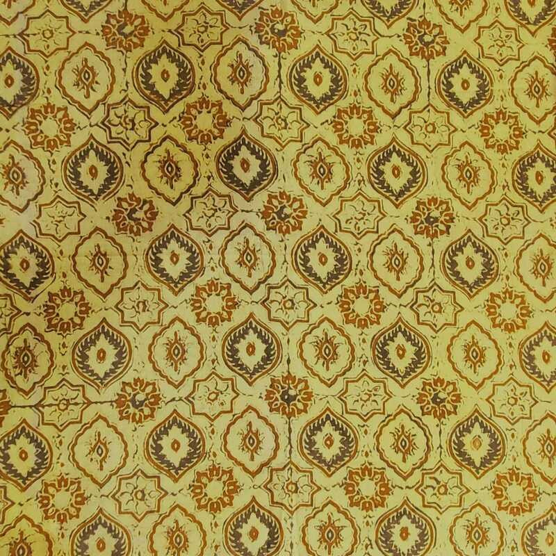 Ajrakh Print Cotton Fabric #20