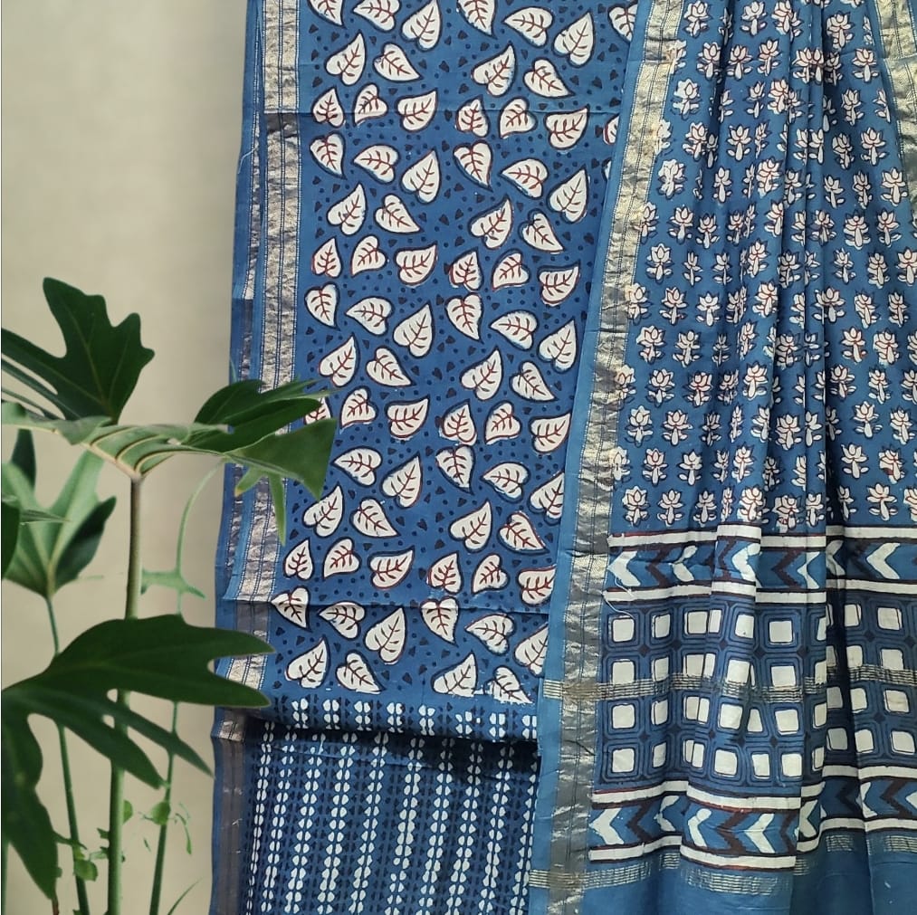 Modal Cotton Pipar Dabu Print Suit Set #22 Modal Cotton Pipar Dabu Print Suit Set #22