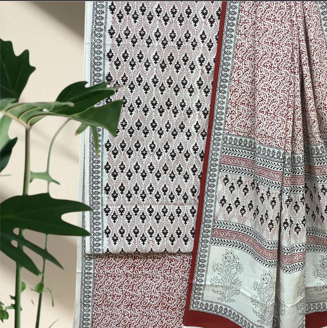 Bagh Print Cotton Suit Set #6 Bagh Print Cotton Suit Set #6