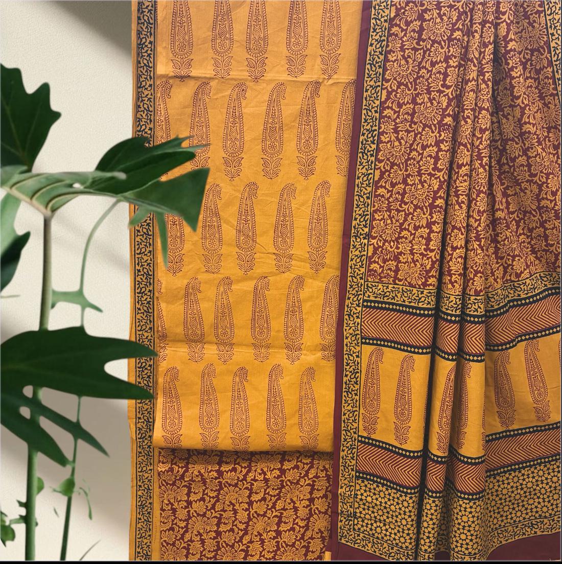 Bagh Print Cotton Suit Set #7 Bagh Print Cotton Suit Set #7