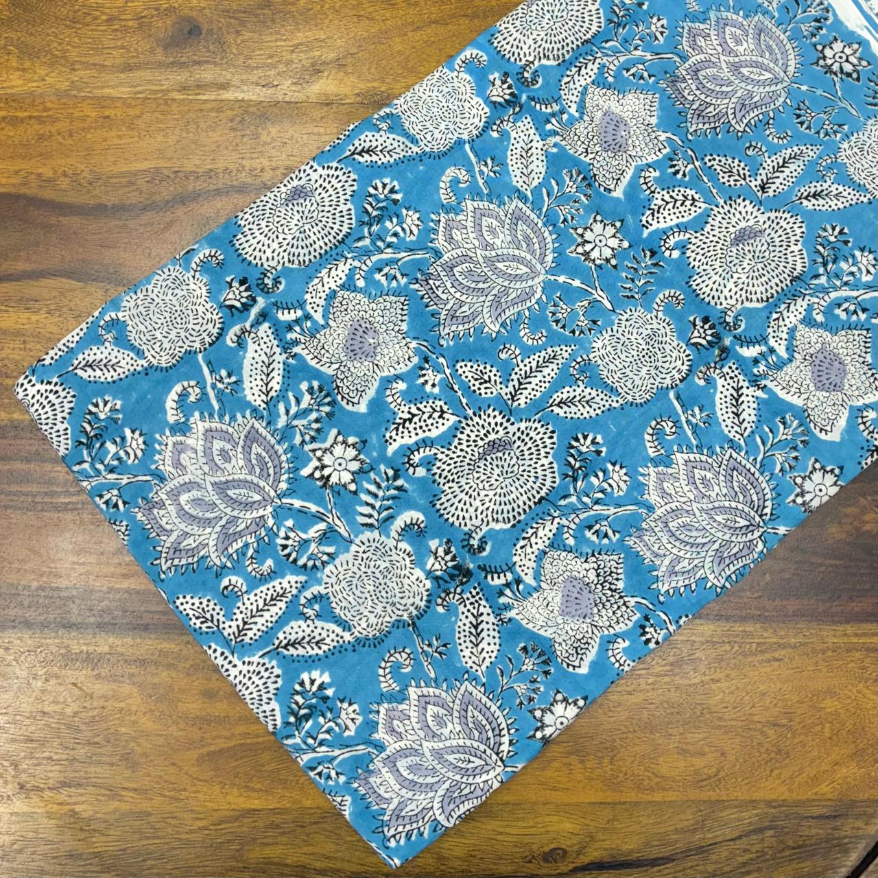 Sanganeri Handblock Cotton Fabric #55 Sanganeri Handblock Cotton Fabric #55
