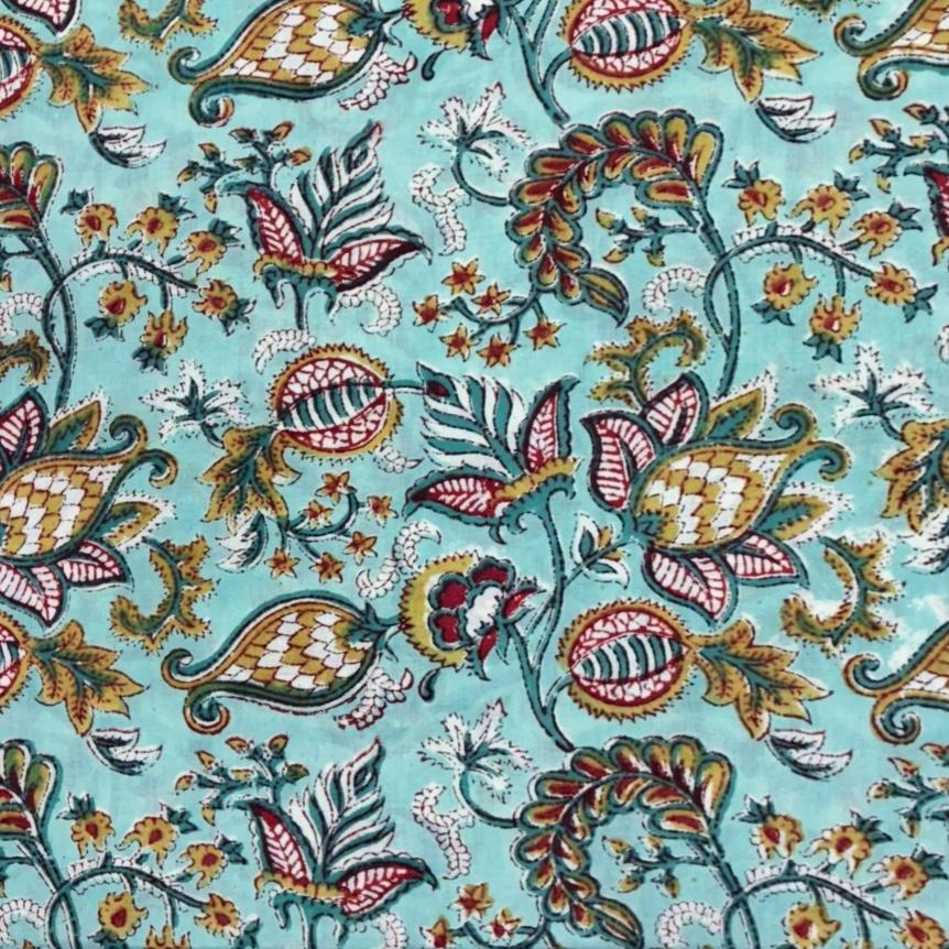 Sanganeri Handblock Cotton Fabric #57 Sanganeri Handblock Cotton Fabric #57
