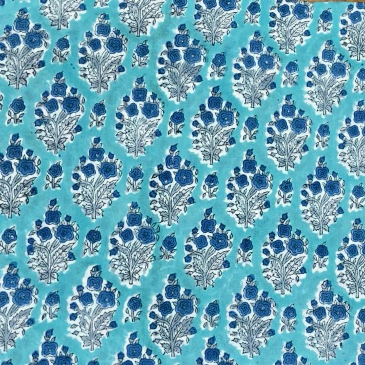 Sanganeri Handblock Cotton Fabric #62 Sanganeri Handblock Cotton Fabric #62