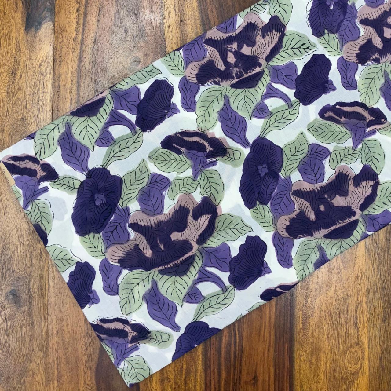 Sanganeri Handblock Cotton Fabric #66 Sanganeri Handblock Cotton Fabric #66