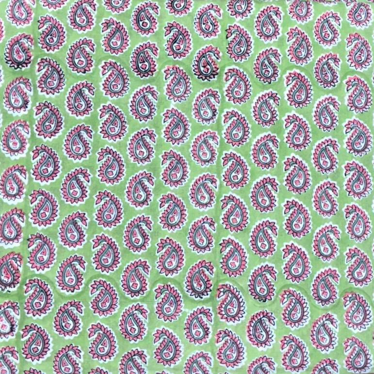 Sanganeri Handblock Cotton Fabric #64 Sanganeri Handblock Cotton Fabric #64