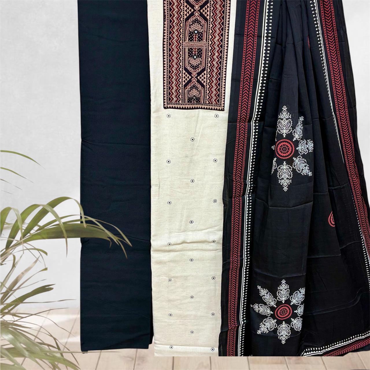 Khadi Cotton Patch Work Suit Set #2