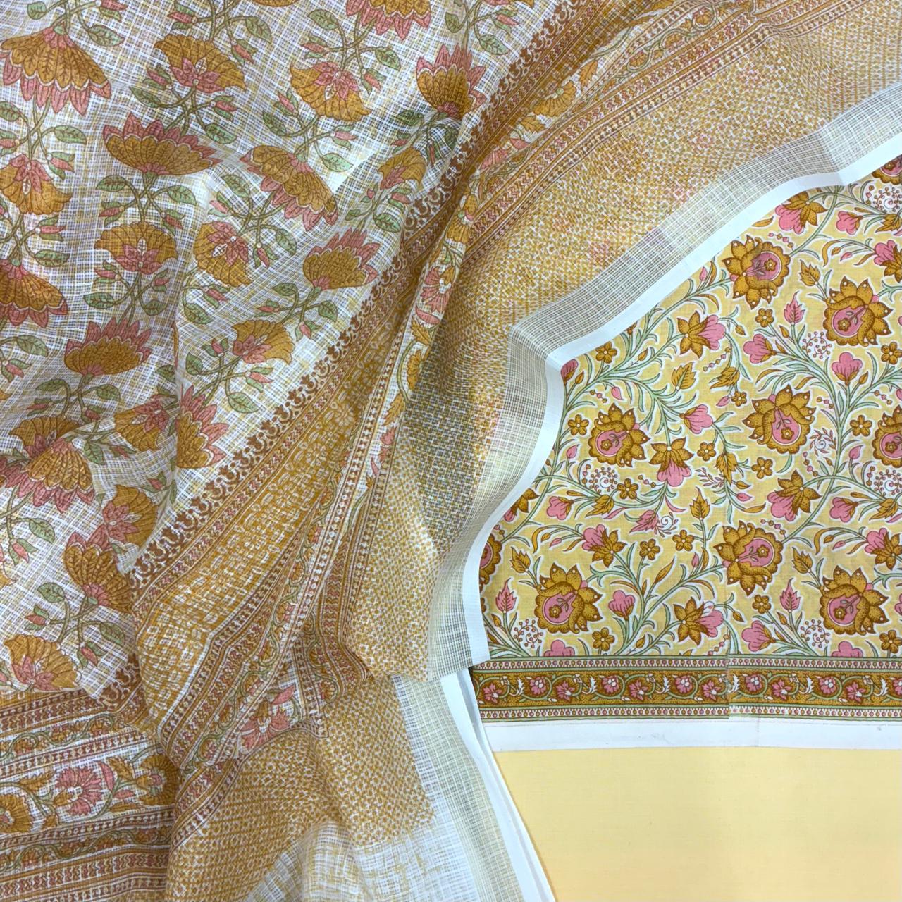 Pastel Cotton Kota Dupatta Suit Set #6 Pastel Cotton Kota Dupatta Suit Set #6